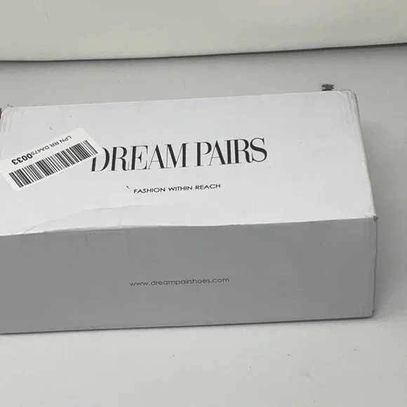 NIB women’s Dream Pairs peep toe black suede heeled shoes, size 9 - Picture 9 of 10